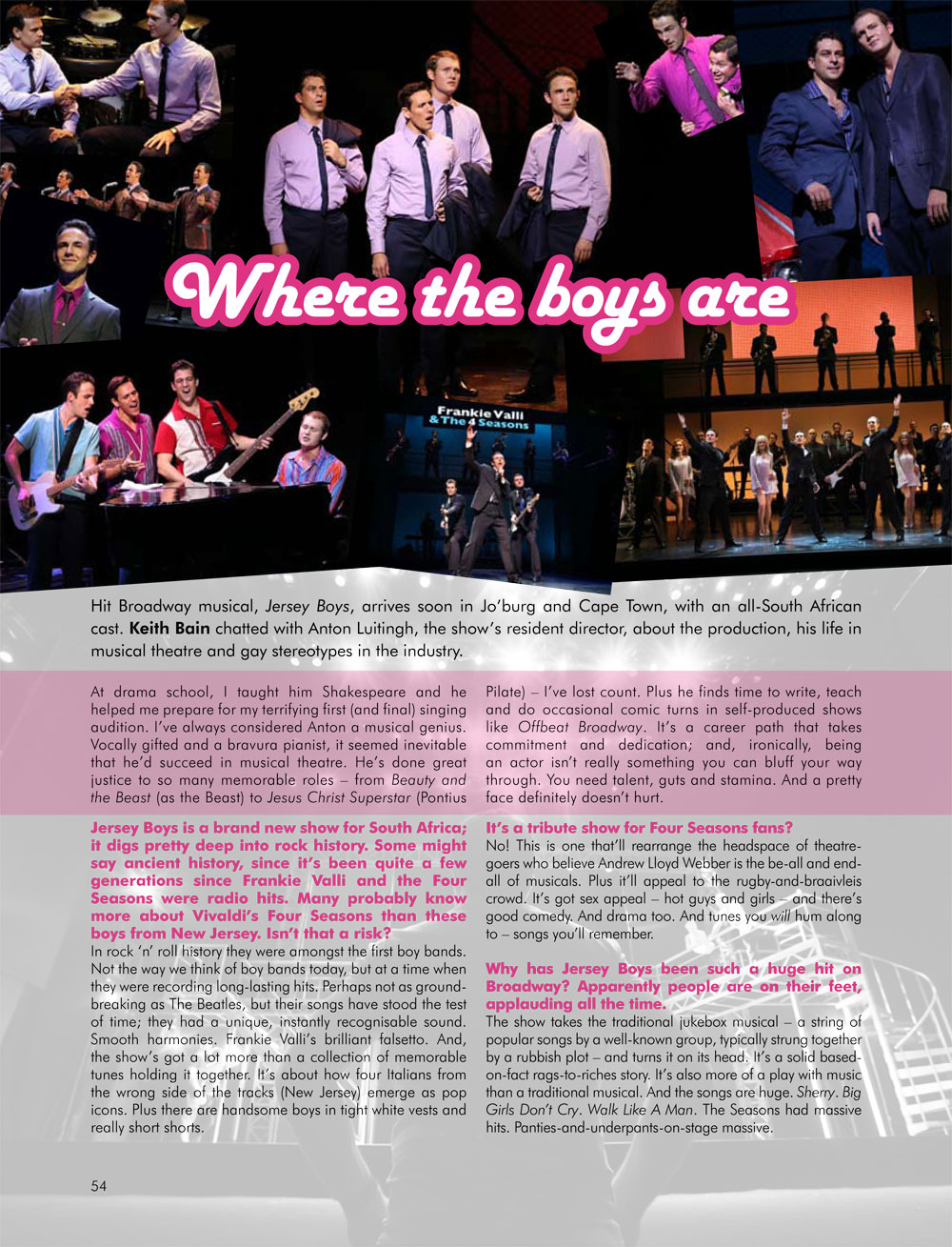 Where the boys are interview with Emmanuel Castis